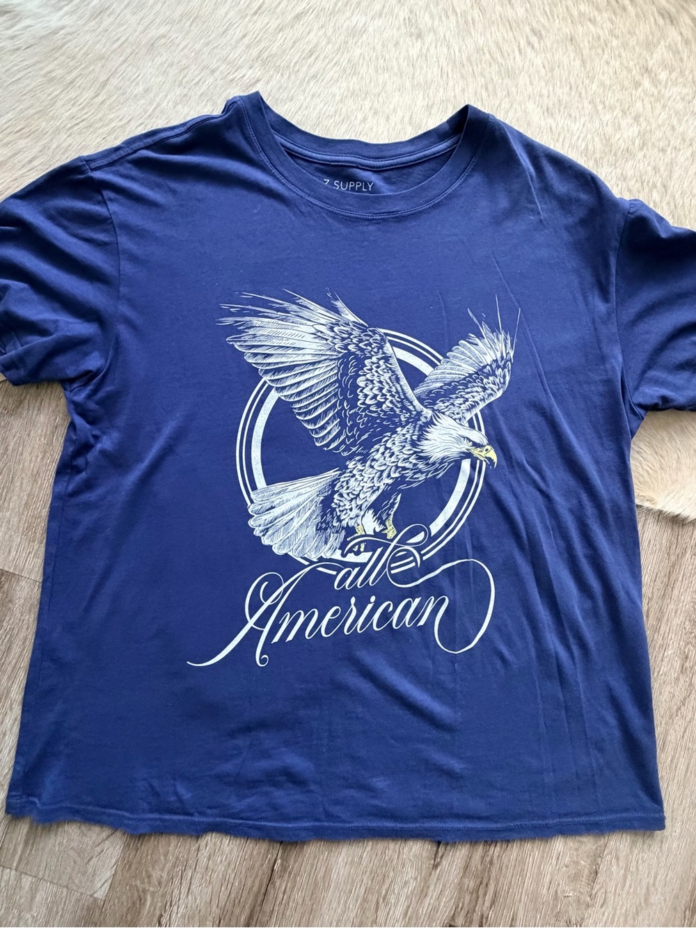 NWOT Z Supply Navy Short-Sleeve Eagle Graphic Tee